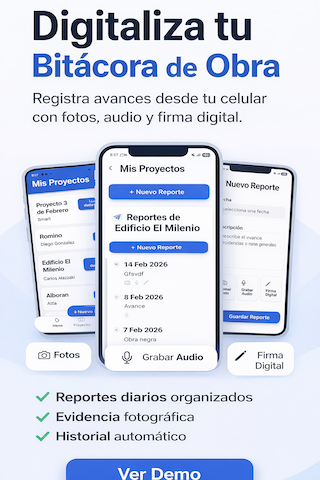Registra avances desde tu celular con fotos, audios y firma digital